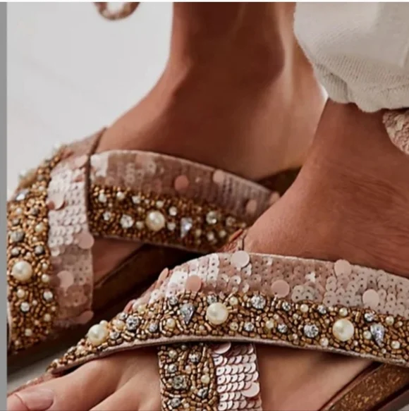 NWOT Free People Moon Child Sandals - Picture 3 of 16